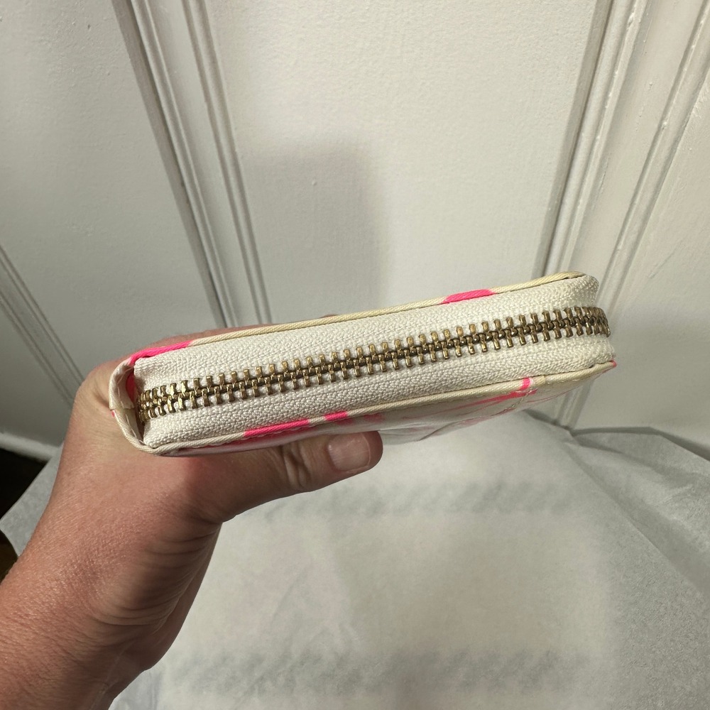 Kate Spade Wallet Womens OS Pink Flamingo Cream Good Zip Around WLRU1182 - Picture 5 of 10